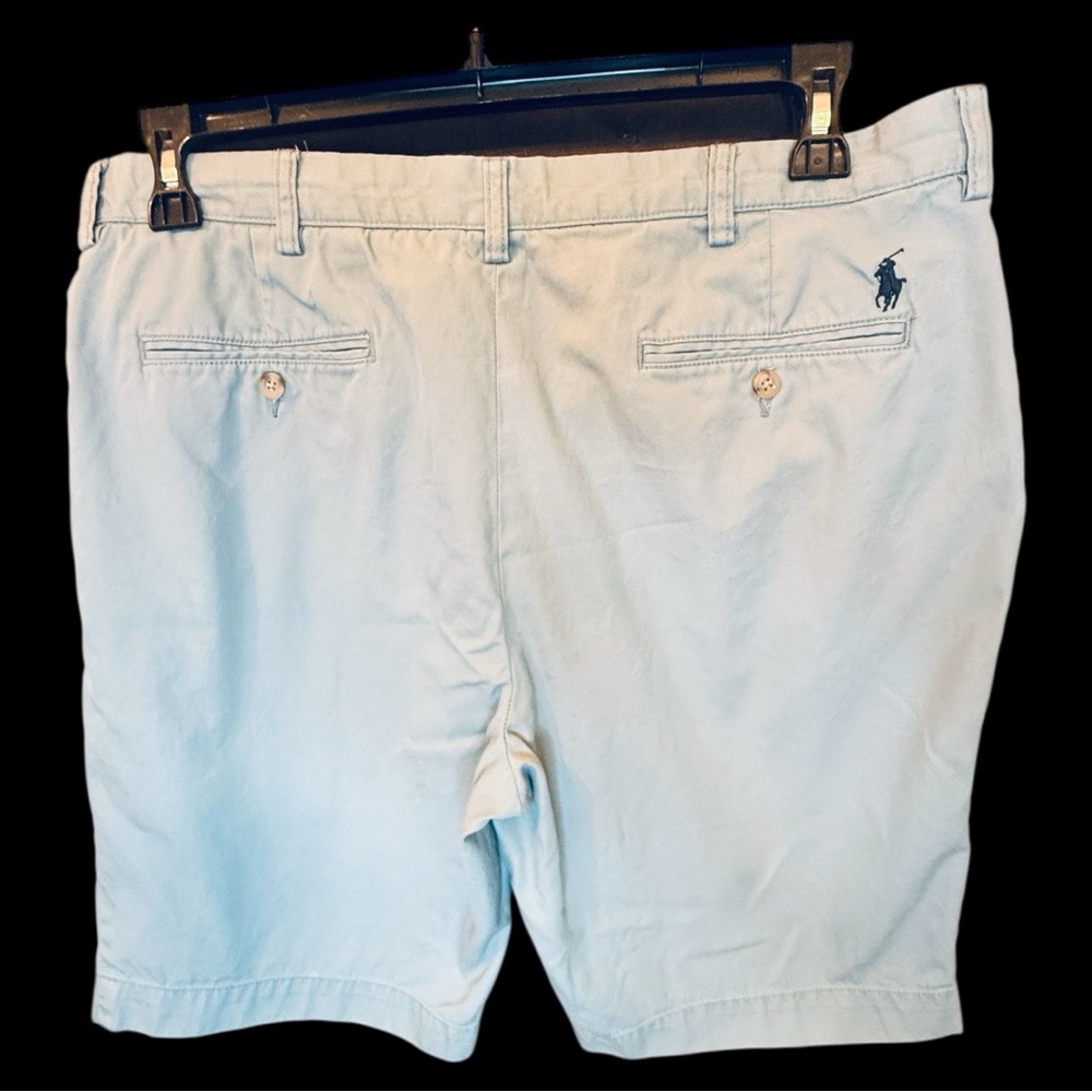 Ralph Lauren Blue Flat Front Shorts 100% cotton Impecable condition sz 36 - Picture 4 of 10